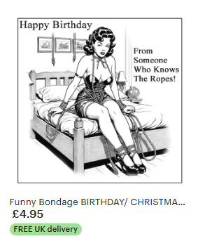 Birthday Card for Submissive or Master